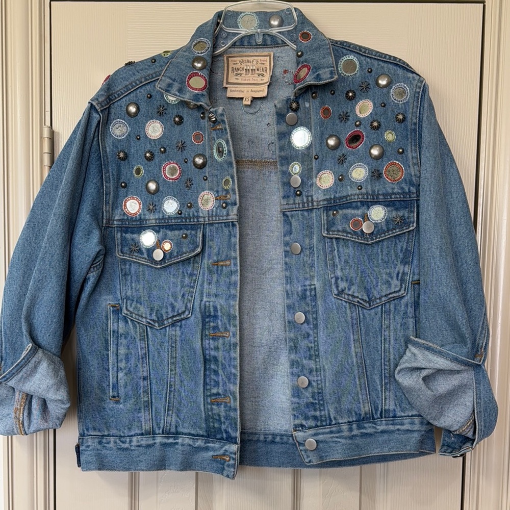 Double D Ranch Blue Embellished Jean Jacket